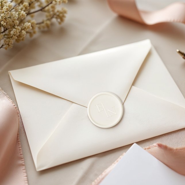 Modern Minimalist Wedding  Wax Seal Sticker (Creator Uploaded)