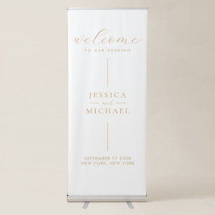 Modern Minimalist Wedding Welcome Banner