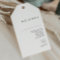 Modern Minimalist Wedding Welcome Gift Tags