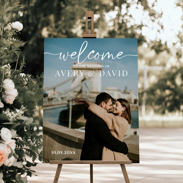 Modern Minimalist Wedding Welcome Photo Foam Board (Creator Uploaded)