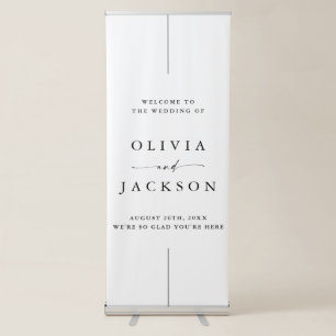 Modern Minimalist Wedding Welcome Sign