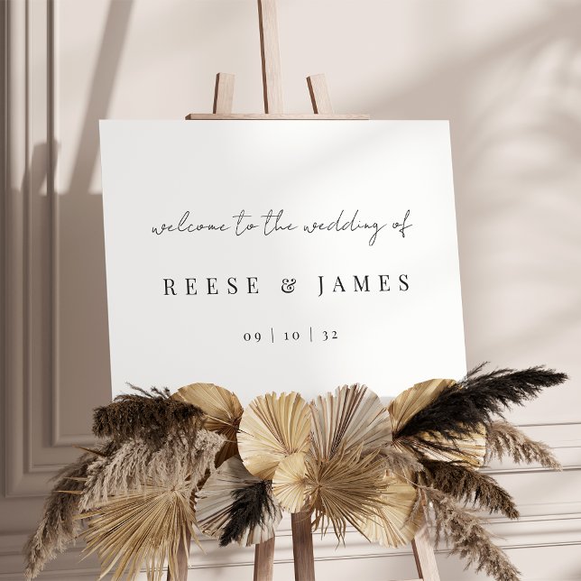 Modern Minimalist Wedding Welcome Sign (Creator Uploaded)