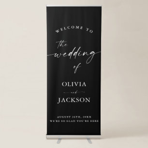 Modern Minimalist Wedding Welcome Sign