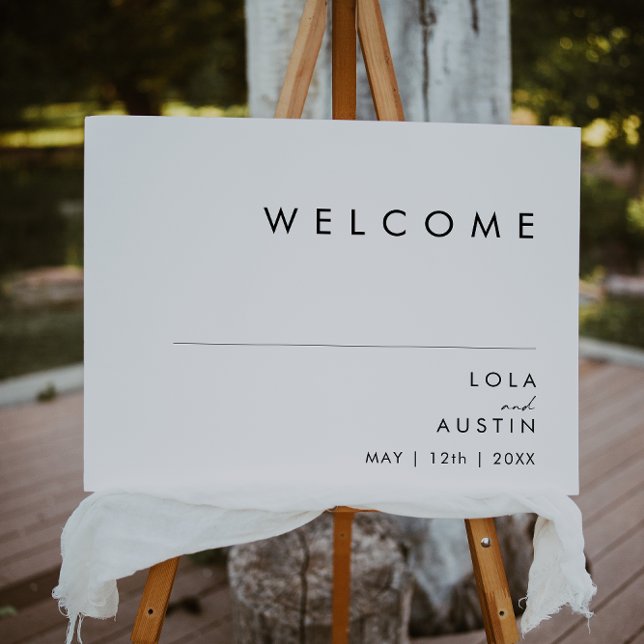 Modern Minimalist Welcome  Foam Board (Creator Uploaded)
