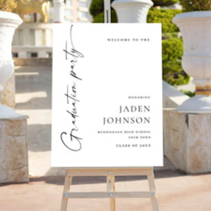 Modern Minimalist WELCOME Graduation Party Foam Board