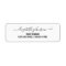 Modern Minimalist White Address Label 