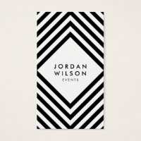 Modern Minimalist White and Black Social Media Business Card