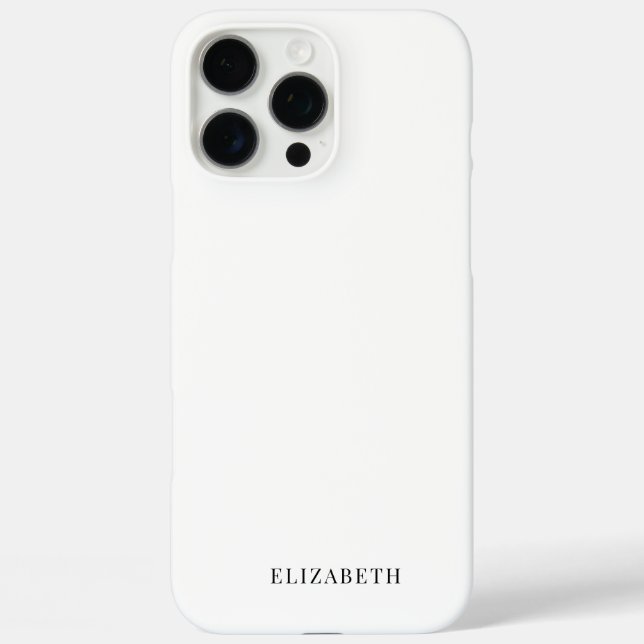 Modern Minimalist White  Case-Mate iPhone Case (Back)