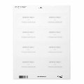 Modern Minimalist White Simple Template Shipping Label | Zazzle