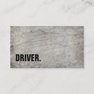 Modern Minimalist Wood board DRIVER Professional Business Card