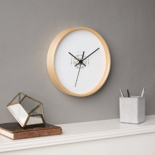 Modern Minimalist Wooden Round Wall Clock - Scandi