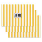 Modern Minimalist Yellow Stripes Business Logo