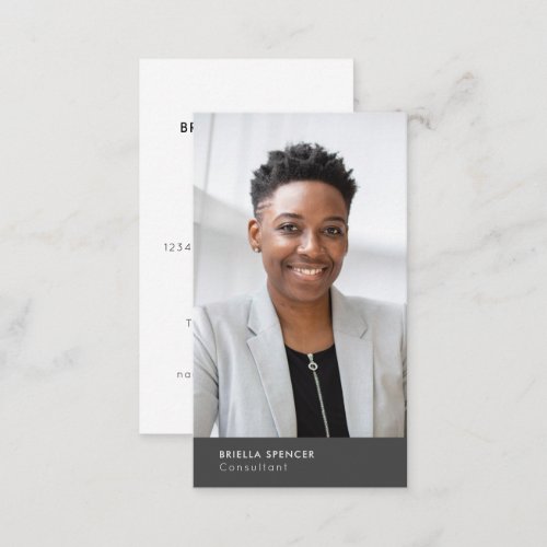 Modern minimalist  your photo business card