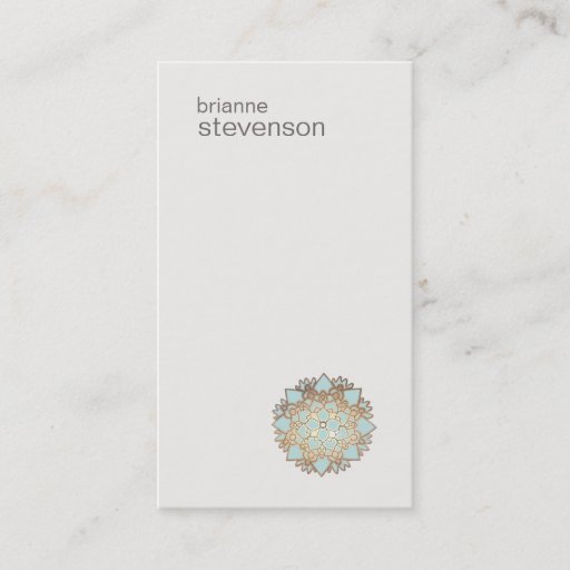 Customizable Modern Lotus Business Card
