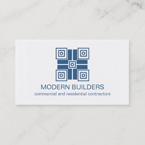Modern Minimalistic Business Card, Royal Blue