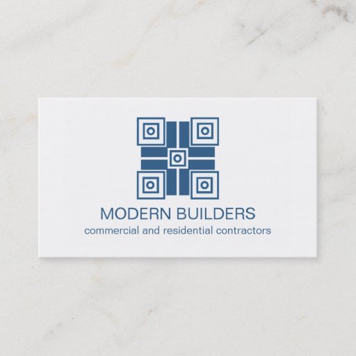 Customizable Modern Minimalistic Business Card, Royal Blue