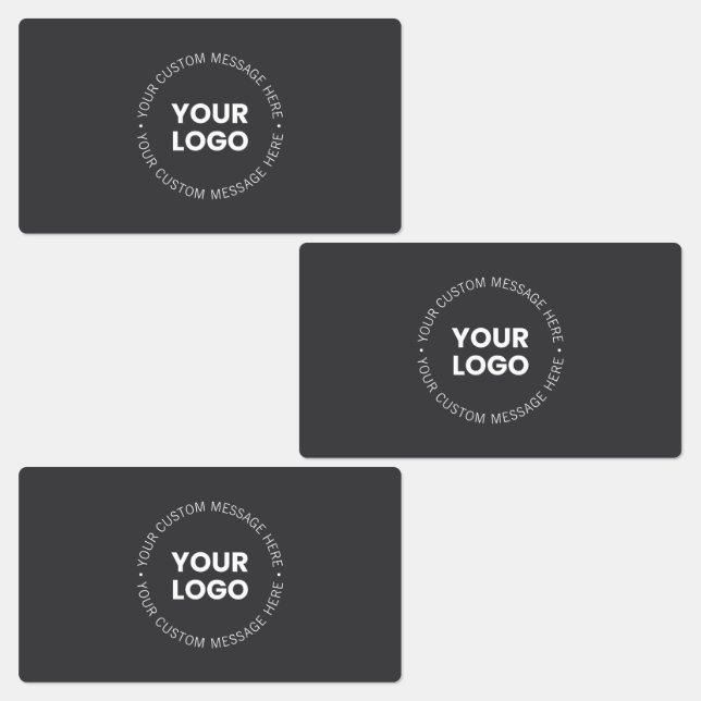 Modern Minimalistic Company Logo/any Image | Gray  Labels (Group)