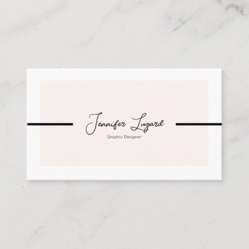 Modern Minimalistic Customizable Business Card