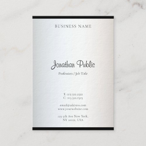 Modern Minimalistic Design Simple Template Elegant Business Card