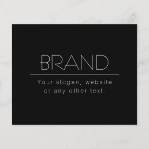 Modern Minimalistic Editable Text Black & White Flyer
