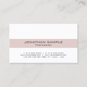 Modern Minimalistic Elegant Design Professional Business Card