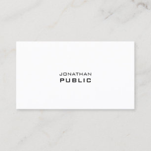 Modern Minimalistic Elegant Professional Simple Business Card