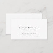 Modern Minimalistic Elegant Simple Professional Business Card (Front/Back)