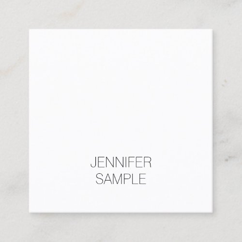 Modern Minimalistic Elegant Template Clean Luxury Square Business Card