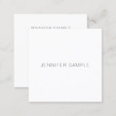 Modern Minimalistic Elegant Template Professional Square Business Card (Front/Back)