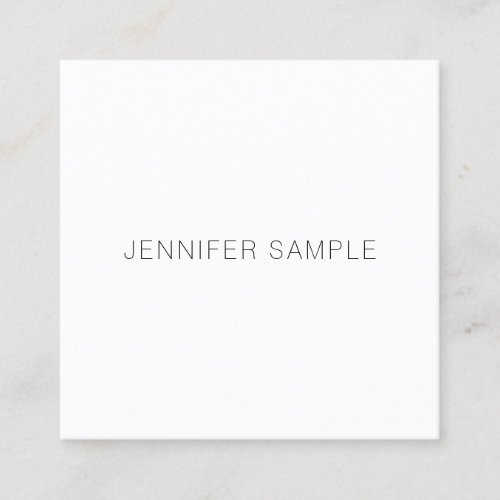 Modern Minimalistic Elegant Template Professional Square Business Card