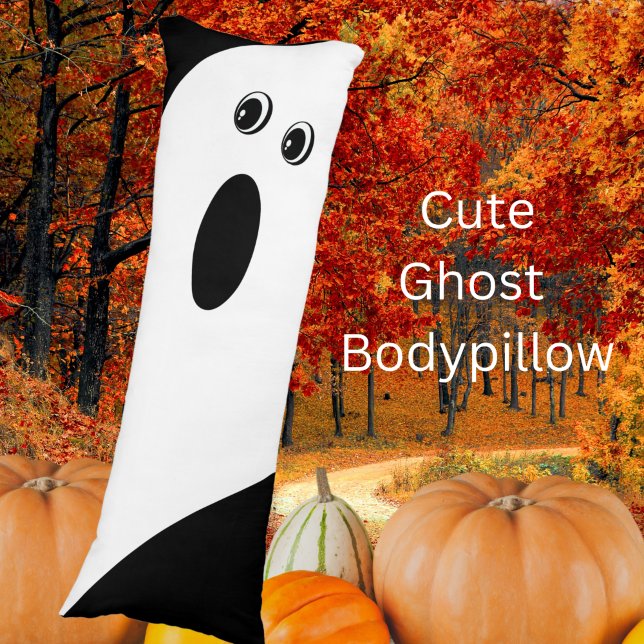 Modern Minimalistic Ghost Halloween Body Pillow (Creator Uploaded)