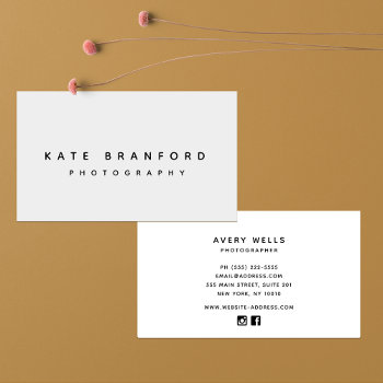 Modern Minimalistic Gray Professional Business Card by sm_business_cards at Zazzle