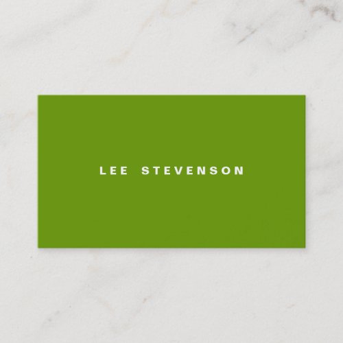 Minimalistic Green Business Card