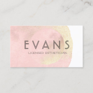 Modern Minimalistic Luminous Pink Esthetician Appointment Card