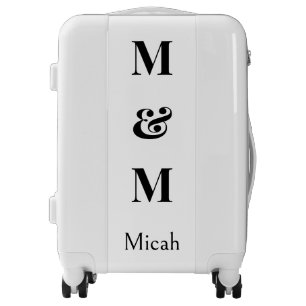Modern Minimalistic Monogram Modern Luxury Elegant Luggage