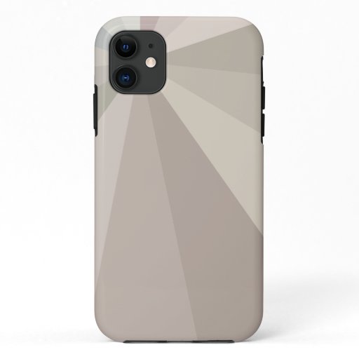 Modern minimalistic pastel colors rays  dynamic  iPhone 11 case