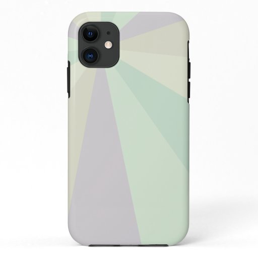 Modern minimalistic pastels pattern green iPhone 11 case