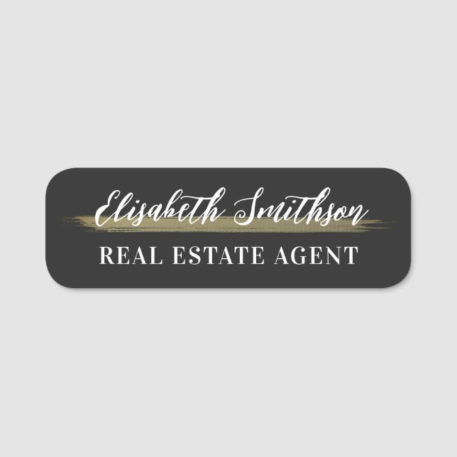 Modern Minimalistic Personalized ID Badge Template (Front)