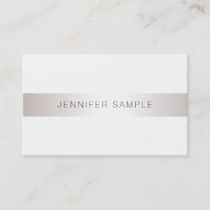 Modern Minimalistic Plain Trendy Salon Elegant Business Card