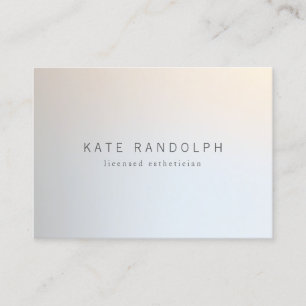Modern Minimalistic Professional Luminous Silver Business Card