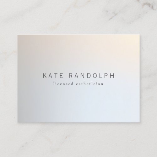 Modern Minimalistic Professional Luminous Silver Business Card