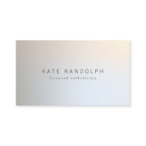 Modern Minimalistic Professional Luminous Silver Business Card Modern Minimalistic Professional Luminous Silver Business Card