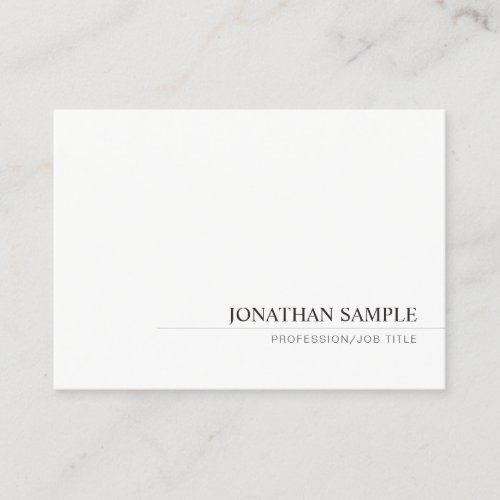 Modern Minimalistic Professional Simple Template Business Card