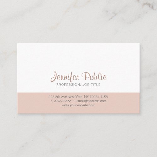 Modern Minimalistic Professional Stylish Salon Business Card