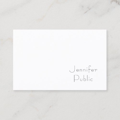 Modern Minimalistic Professional Template Elegant Business Card