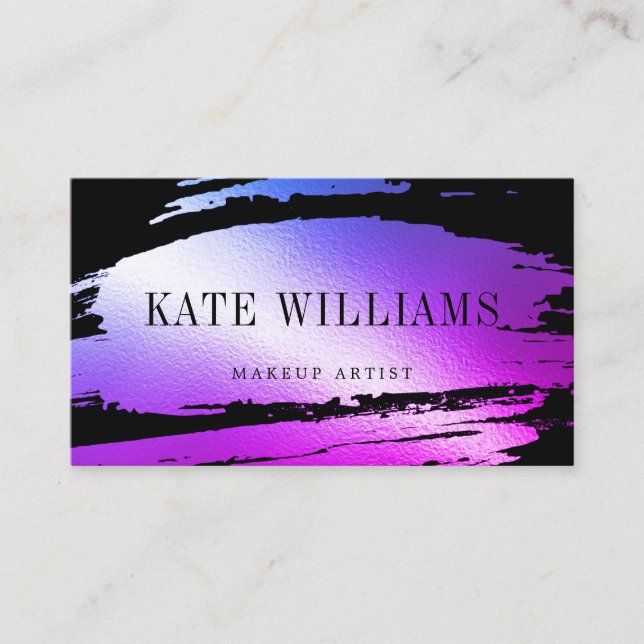 Modern minimalistic simple professional luminous business card (Front)