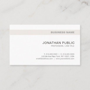 Modern Minimalistic Stylish Design Company Trendy Business Card