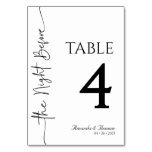 Modern Minimalistic Table Cards