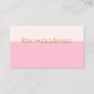 Modern Minimalistic Transparent Light Pink Business Card