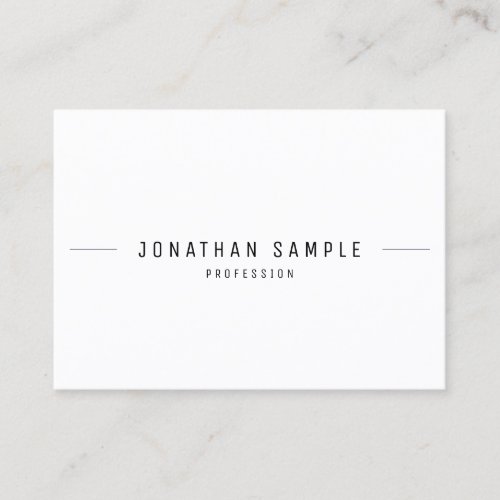 Modern Minimalistic Trendy Elegant Template Cool Business Card